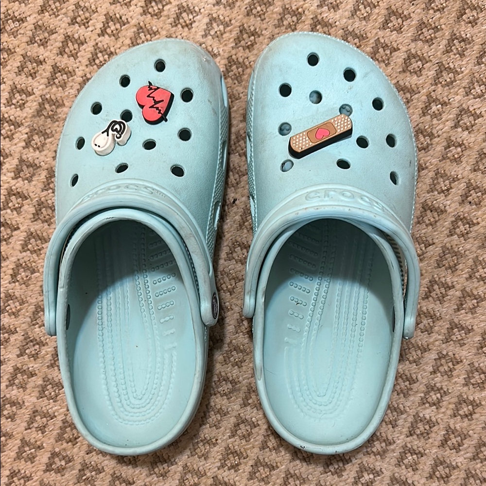CROCS with medical Jibbitz